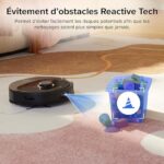 Robot odkurzający Roborock Q8 Max posiada dwie szczotki, siłę ssania 5500 Pa, funkcję obszarów zabronionych, czyszczenie wzdłuż linii podłogi, rysunek 3D, aplikację – czarny – Image 4