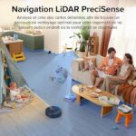 Robot odkurzający Roborock Q8 Max posiada dwie szczotki, siłę ssania 5500 Pa, funkcję obszarów zabronionych, czyszczenie wzdłuż linii podłogi, rysunek 3D, aplikację – czarny – Image 6