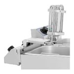 Royal Catering Elektryczna frytkownica restauracyjna z dwoma profesjonalnymi zbiornikami RCTF-13DH (2 x 3200 W, łącznie 2 x 13 l / 2 x 8 l oleju, timer 60 min., wyjmowane zbiorniki,… – Image 2