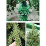 Sztuczna choinka bożonarodzeniowa o wysokości 7,8 stopy, dekoracja świąteczna, sztuczna choinka bożonarodzeniowa z PE + PVC, ekologiczna choinka bożonarodzeniowa, idealna do wnętrz i na zewnątrz, zielona, 240... – Image 4