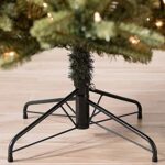 Sztuczna choinka bożonarodzeniowa Świerk Nieoświetlona, Realistyczna choinka bożonarodzeniowa z gęstego PVC do dekoracji zewnętrznej biura w domu, klasyczne drzewko premium z podstawą  – Image 4