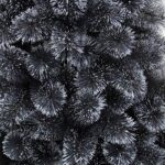 Czarna choinka bożonarodzeniowa, sztuczna choinka bożonarodzeniowa z dekoracją zewnętrzną typu pop-up, choinka bożonarodzeniowa Silm Pencil z metalowym stojakiem do małych pomieszczeń – czarna 120 cm/4 ft (czarna 210 cm/7 ft)… – Image 7