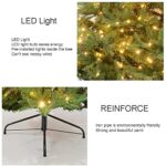 SHALOLY Choinka bożonarodzeniowa Choinki bożonarodzeniowe Wyprzedaż Sztuczna choinka bożonarodzeniowa z metalowym stojakiem (kolor: zielony; rozmiar: 6 stóp (180 cm)) (zielony 7,8 stóp (240 cm)) – Image 6