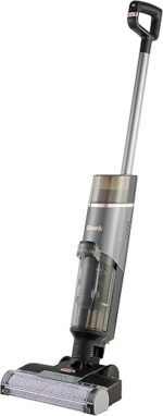 Shark HydroVac Bezprzewodowy odkurzacz do twardych podłóg, antybakteryjna szczotka obrotowa i wielofunkcyjny środek czyszczący neutralizujący zapachy, samoczyszczący, odkurza, czyści wilgotne zabrudzenia...