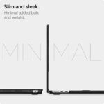 Spigen Urban Fit Etui kompatybilne z MacBook Air 13 cali M3 (2024) / MacBook Air 13 cali M2 A2681 (2022) Sztywna ochrona – Czarne – Image 6