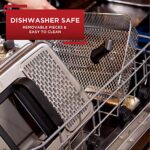 T-Fal Fr3900 Frytkownica z potrójnym koszem i wyjmowanym profesjonalnym elementem grzejnym ze stali nierdzewnej, 4 litry, ZE STALI NIERDZEWNEJ Frytkownica olejowa z jednym koszem Silver – Image 4