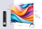 Telewizor TCL QLED 55T7B 4K HDR Pro 55'' z Google TV i systemem dźwiękowym Dolby Atmos, kompatybilny z Asystentem Google i Alexą – Image 2