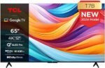 Telewizor TCL QLED 65T7B 4K HDR Pro 65'' z Google TV i systemem dźwiękowym Dolby Atmos, kompatybilny z Asystentem Google i Alexą