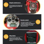 Hybrydowa kosiarka automatyczna spalinowo-elektryczna, kosiarka elektryczna z łopatą do śniegu, kosiarka spalinowa 7,5 KM, kosiarka zdalnie sterowana, podkaszarka do trawy... – Image 4
