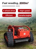 Kosiarka automatyczna, kosiarka spalinowa czterosuwowa z pilotem zdalnego sterowania, kosiarka gąsienicowa o mocy 7,5 KM, koszenie 2000 m²/h, podnosi się do 30° nachylenia, dla... – Image 2