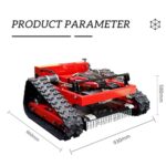 Kosiarka gąsienicowa z łopatą do śniegu, hybrydowa kosiarka spalinowo-elektryczna, kosiarka 55 cm sterowana pilotem, kąt nachylenia 45°, talerz... – Image 2