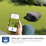 Kosiarka automatyczna Philips seria 3000 – koszenie poprzeczne, mapowanie GPS, inteligentne koszenie, szybkie koszenie, wydajność na pochyłościach, aplikacja Homerun, czujnik deszczu, kolor szary... – Image 7