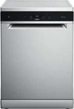 Whirlpool Zmywarka 60 cm WFC 3 C 42 PX, wolnostojąca, stal nierdzewna, szara, czarna