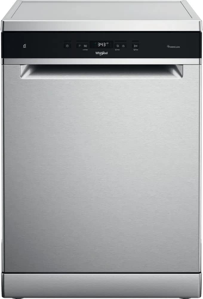 whirlpool-lave-vaisselle-60-cm-wfc-3-c-42-px-autoportant-acier-inoxydable- Whirlpool Zmywarka 60 cm WFC 3 C 42 PX, wolnostojąca, stal nierdzewna, szara, czarna – Image 1