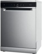 Whirlpool Zmywarka 60 cm WFC 3 C 42 PX, wolnostojąca, stal nierdzewna, szara, czarna – Image 2