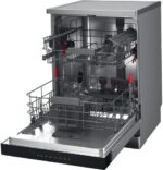 Whirlpool Zmywarka 60 cm WFC 3 C 42 PX, wolnostojąca, stal nierdzewna, szara, czarna – Image 3