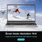 WOZIFAN Laptop 128 GB Win11 14 cali Celeron N4020 Obsługa rozszerzenia SSD 1 TB Tani i dobry Lekki 2,4G+5G Podwójne WiFi Bluetooth 4.2 HDMI zawiera mysz bez… – Image 4