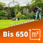 Yard Force – kosiarka automatyczna SA650B z czujnikami przeszkód i podnoszenia do trawników o powierzchni do 650 m² Pomarańczowa – Image 2