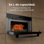 Cecotec Kuchenka mikrofalowa do zabudowy 60x40cm Bolero Hexa MW703800 Glass Black. 1450W, 34L, funkcja mikrofalowa, grill, rozmrażanie, menu automatyczne, szybkie gotowanie,… – Image 4