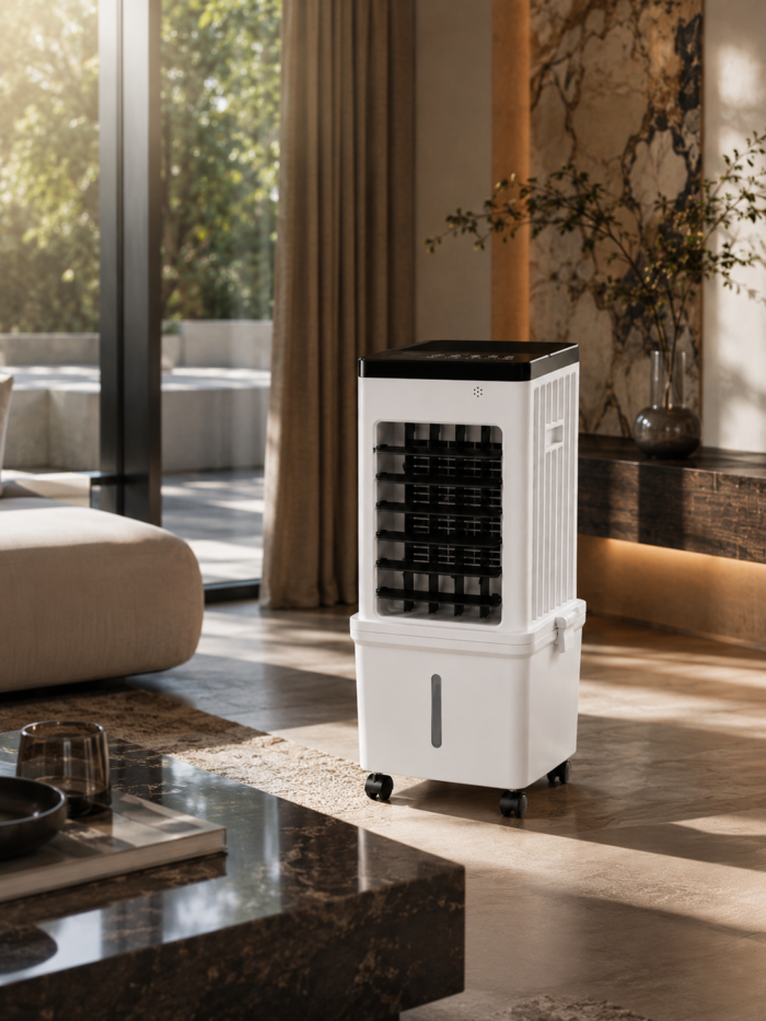 Coldest Breeze™ Silent 3-en-1 — Rafraîchisseur d'Air 60 dB · Spécial Sommeil